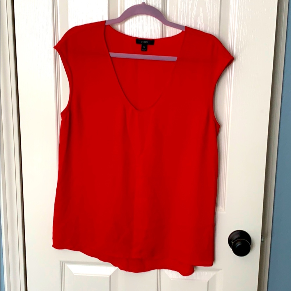 J. Crew Blouse Red Size 10
